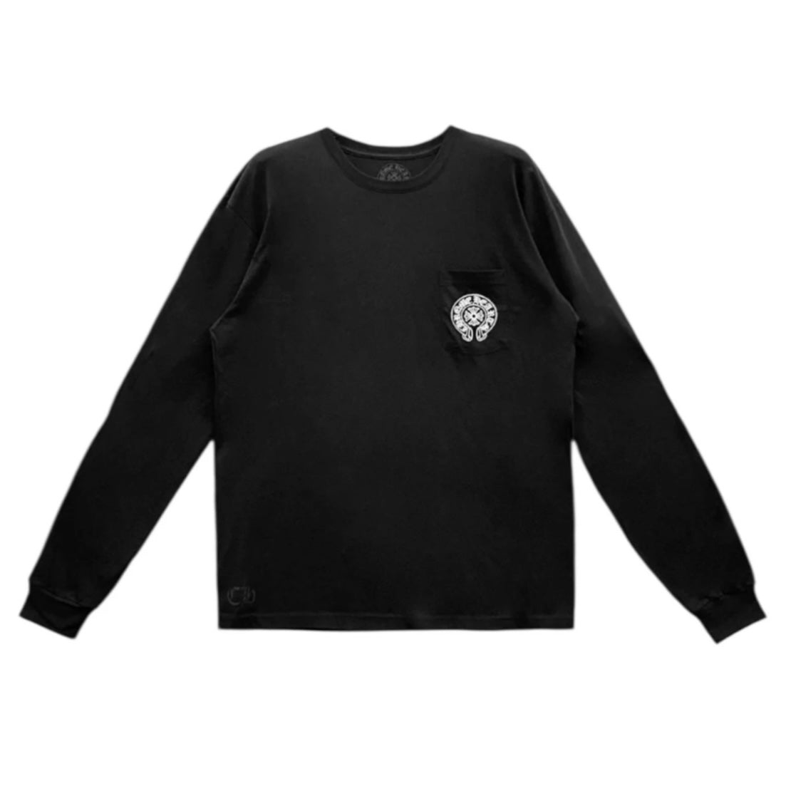 Chrome Hearts Aspen Black Floral Horseshoe Long Sleeve