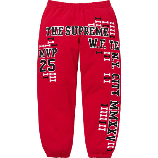 Supreme Red League Champs Sweatpants