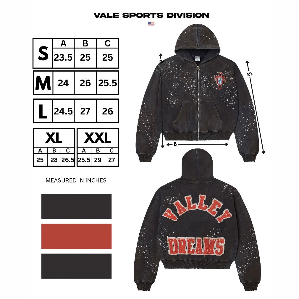 Vale Pluto Clustered Zip Hoodie