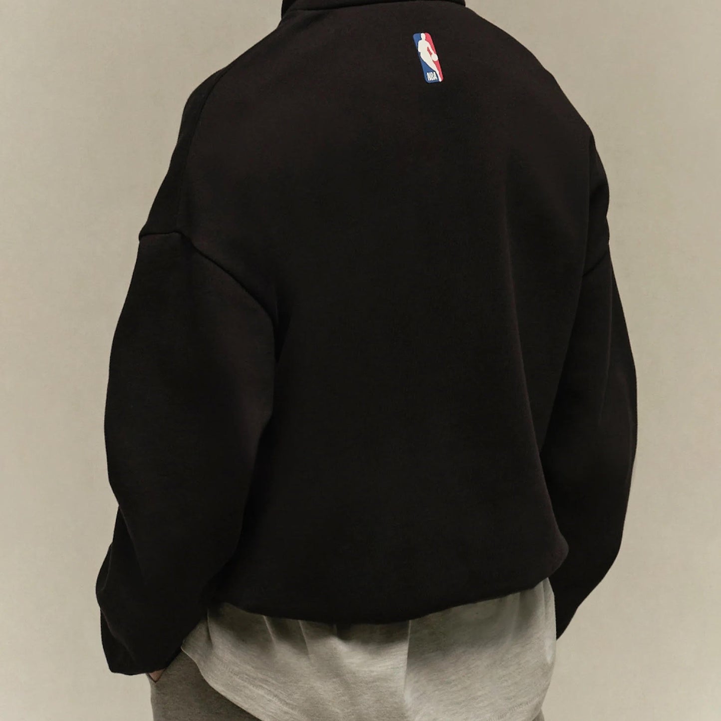 Fear of God Essentials NBA Black Grey Hoodie