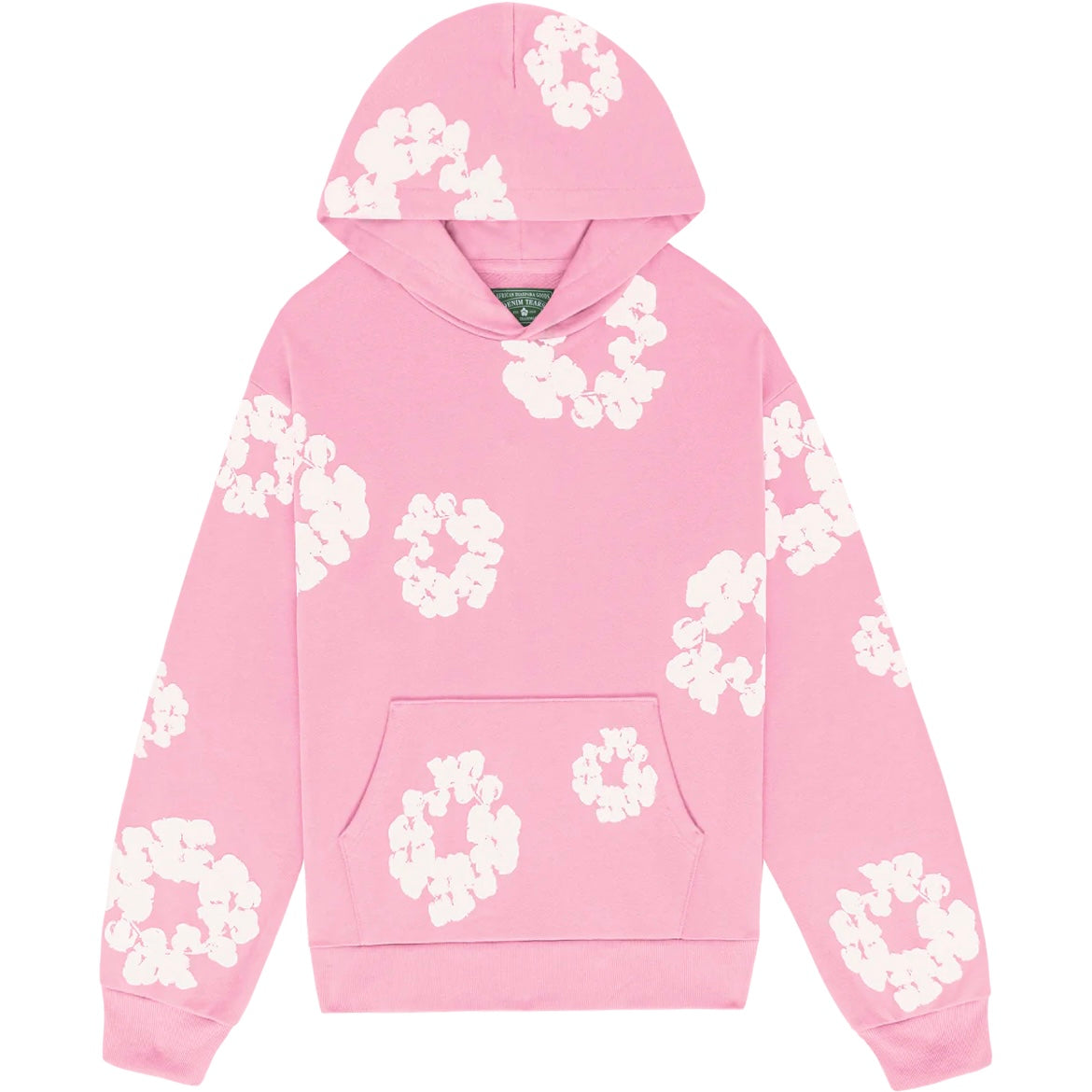 Denim Tears Pink Cotton Wreath Sweatshirt Hoodie – Soles District