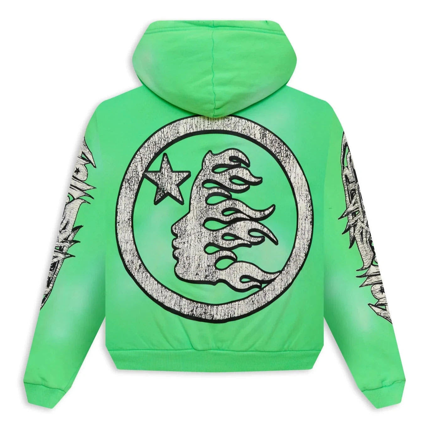 Hellstar Green Graffiti Zip Hoodie