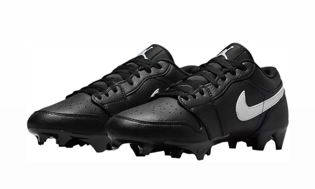 Jordan 1 Low TD Cleat Black White Front