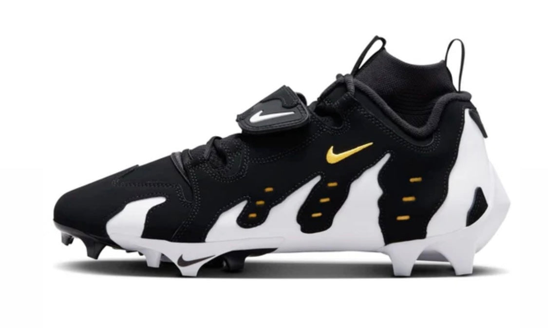 Nike Vapor Edge 360 DT Black White Cleats Side