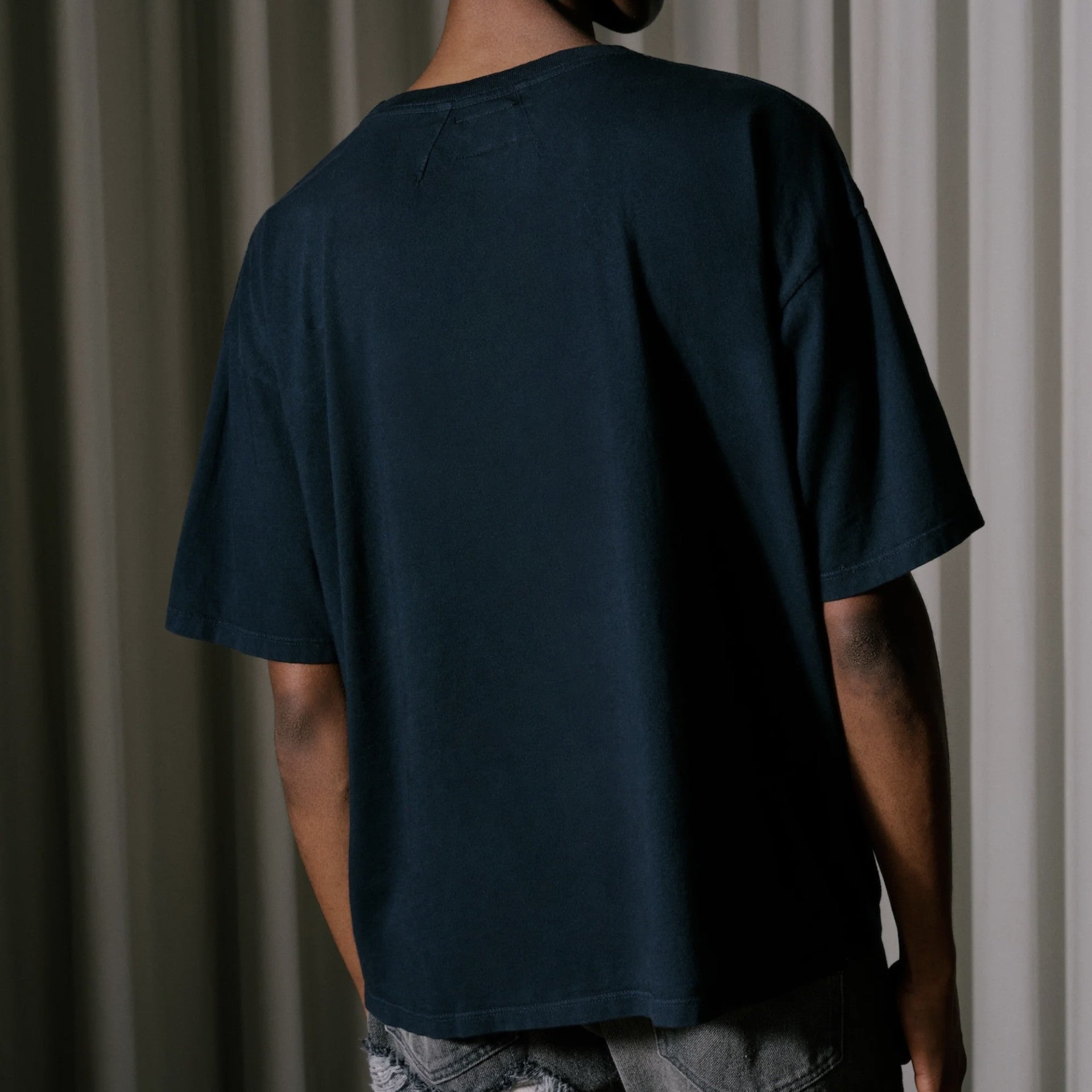 Rhude Vintage Black Geneve Catamaran T-Shirt On Body Back
