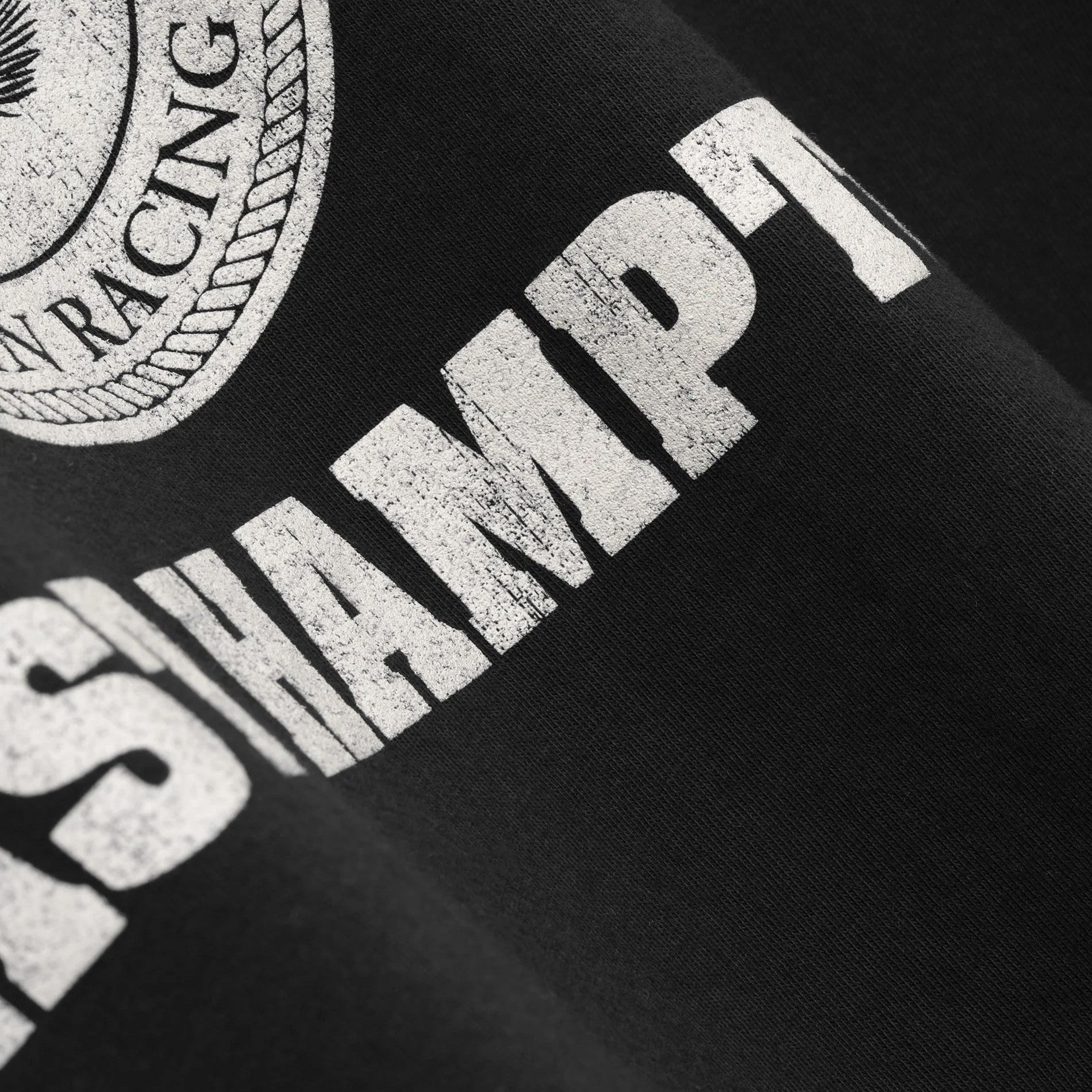 Rhude Vintage Black Hampton Catamaran T-Shirt Letters
