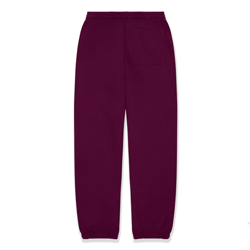 Sp5der Burgundy Nocturnal Highway Sweatpants Back