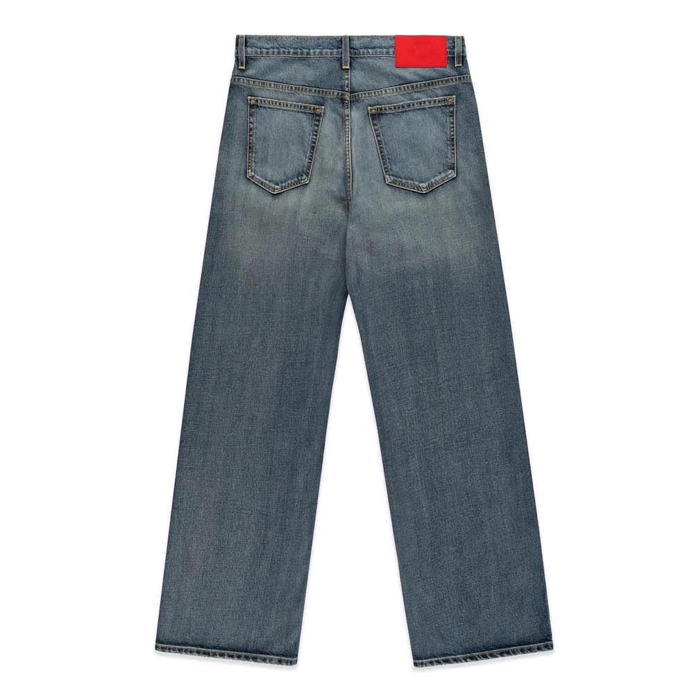 Sp5der Light Blue Wash Denim Work Pant