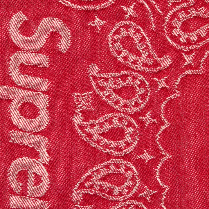 Supreme Red Bandana Jacquard Baggy Jean