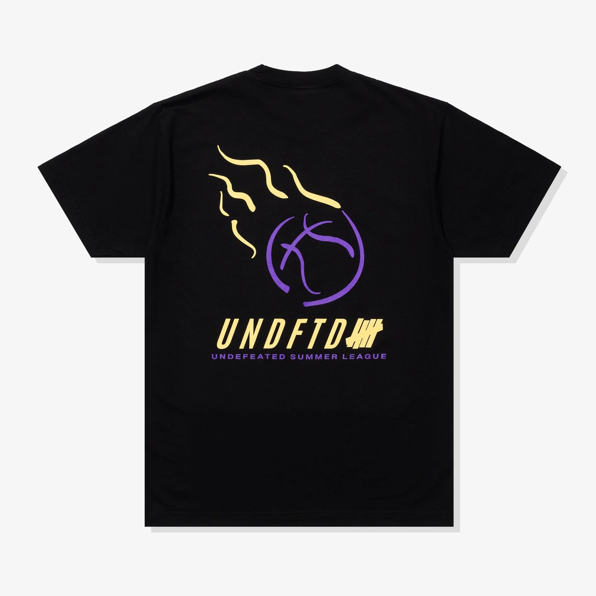 Undefeated Black Flame Summer League T-Shirt Back