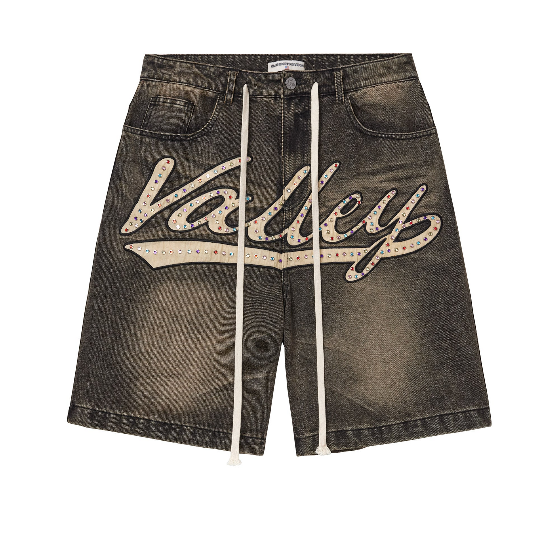 Vale Black Skittles Jorts front