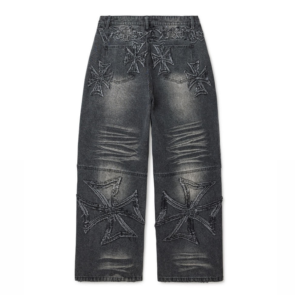 Vale Black Croxx Denim Pants