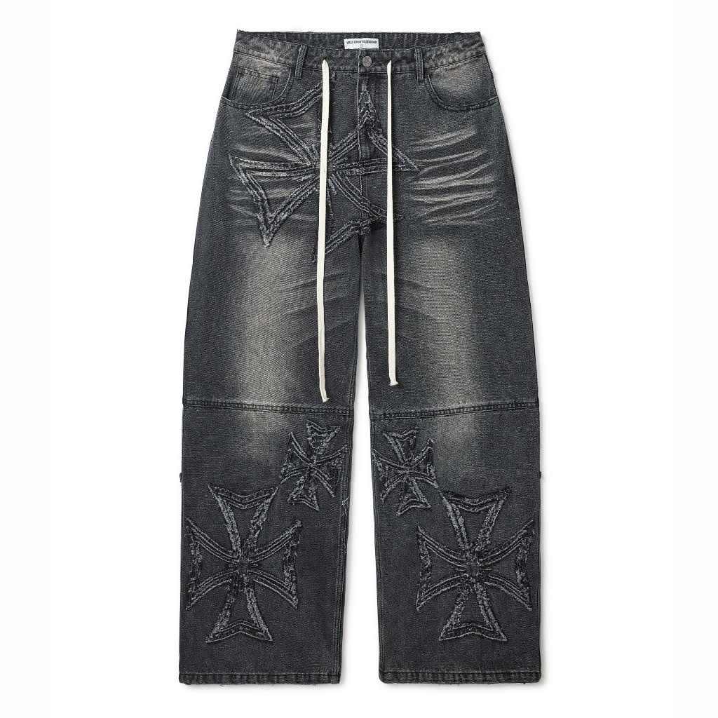 Vale Black Croxx Denim Pants