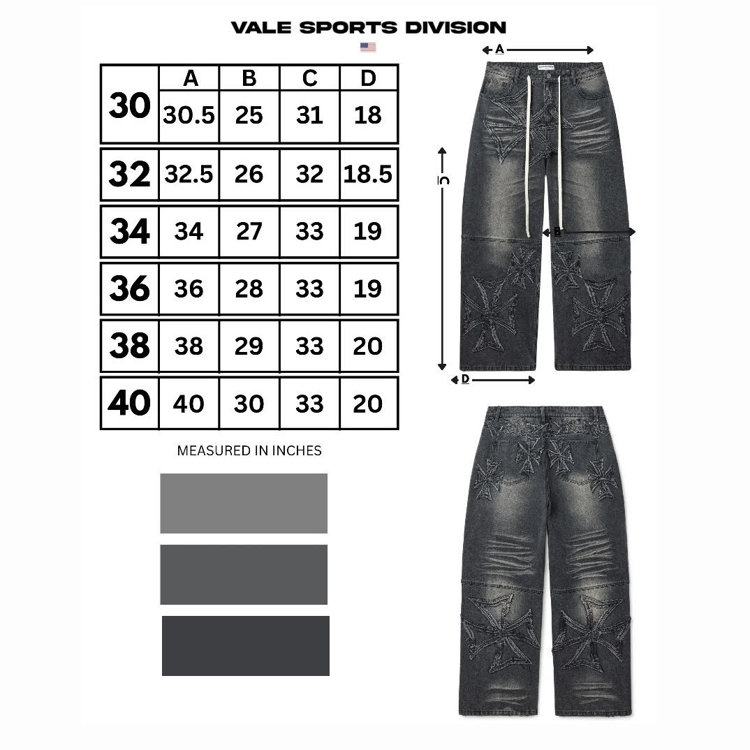 Vale Black Croxx Denim Pants