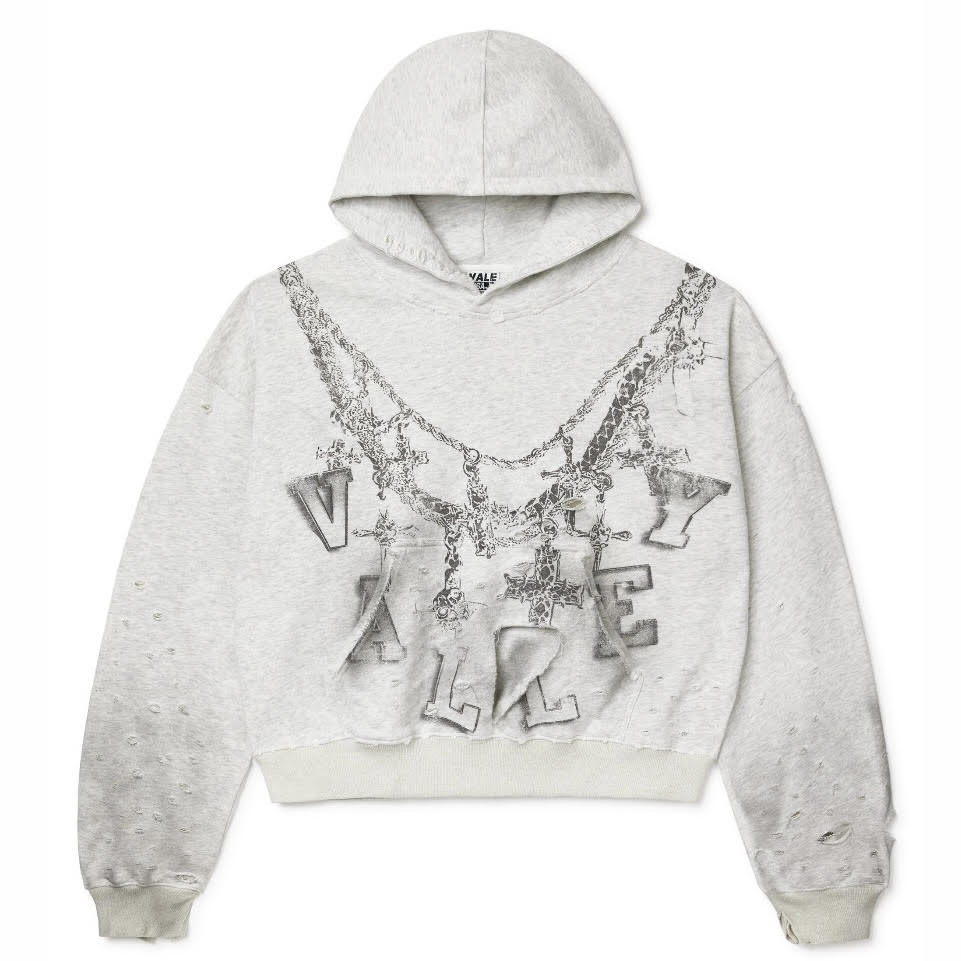 Vale Light Heather Big Chain Hoodie