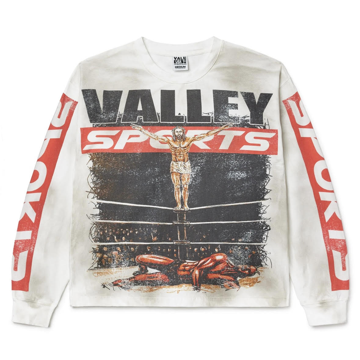 Vale White Jesus Hardy Long Sleeve