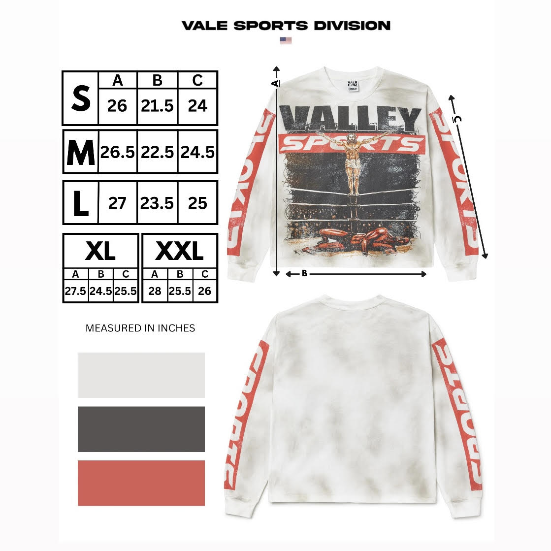 Vale White Jesus Hardy Long Sleeve