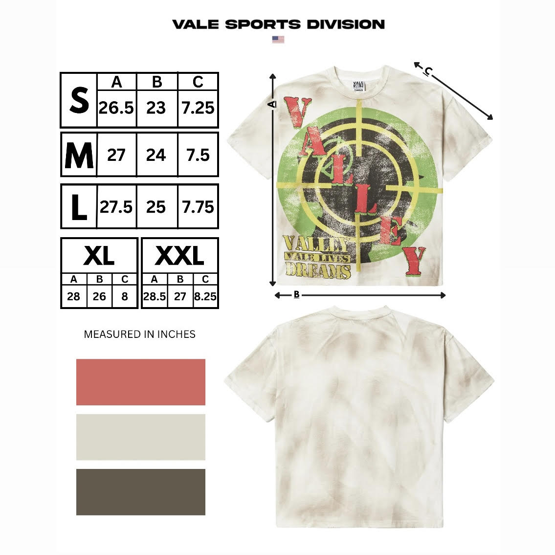 Vale White Target T-Shirt