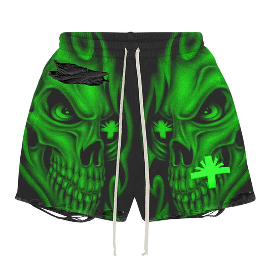Vertabrae Black Green C-4 Shorts