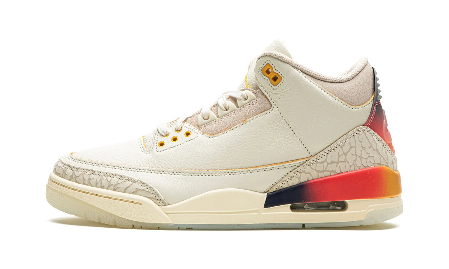 Jordan 3 J Balvin Medellin Sunset Side View