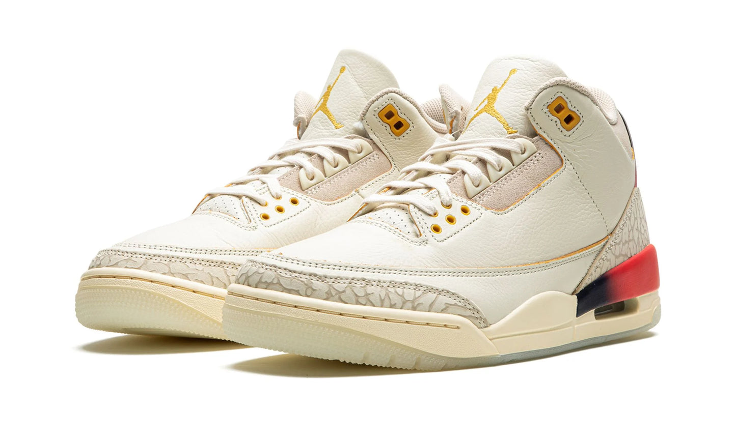 Jordan 3 J Balvin Medellin Sunset Front View