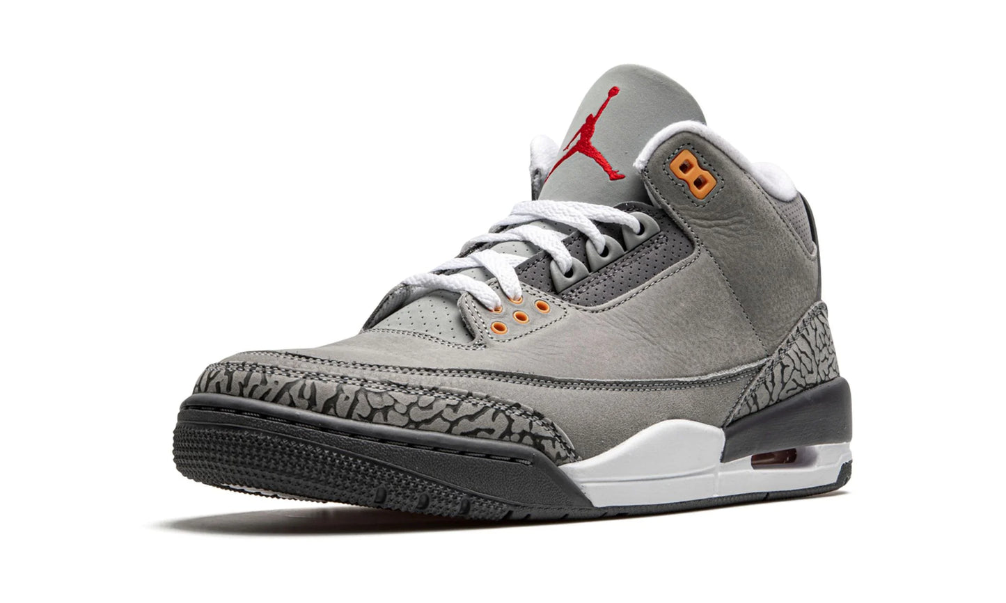 Jordan 3 Cool Grey Single Shoe Front View