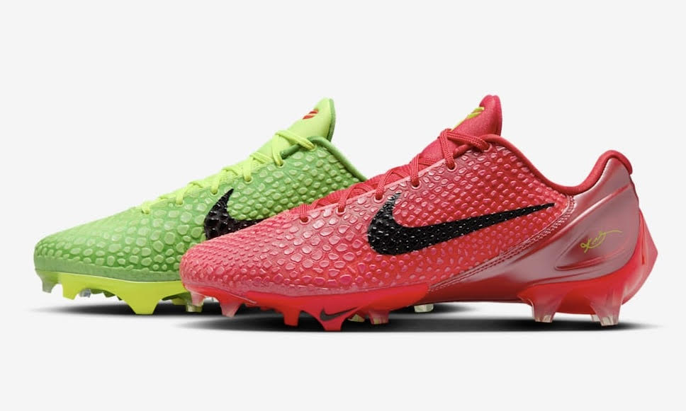 Nike Vapor Edge Kobe 6 Mismatch Grinch Cleats
