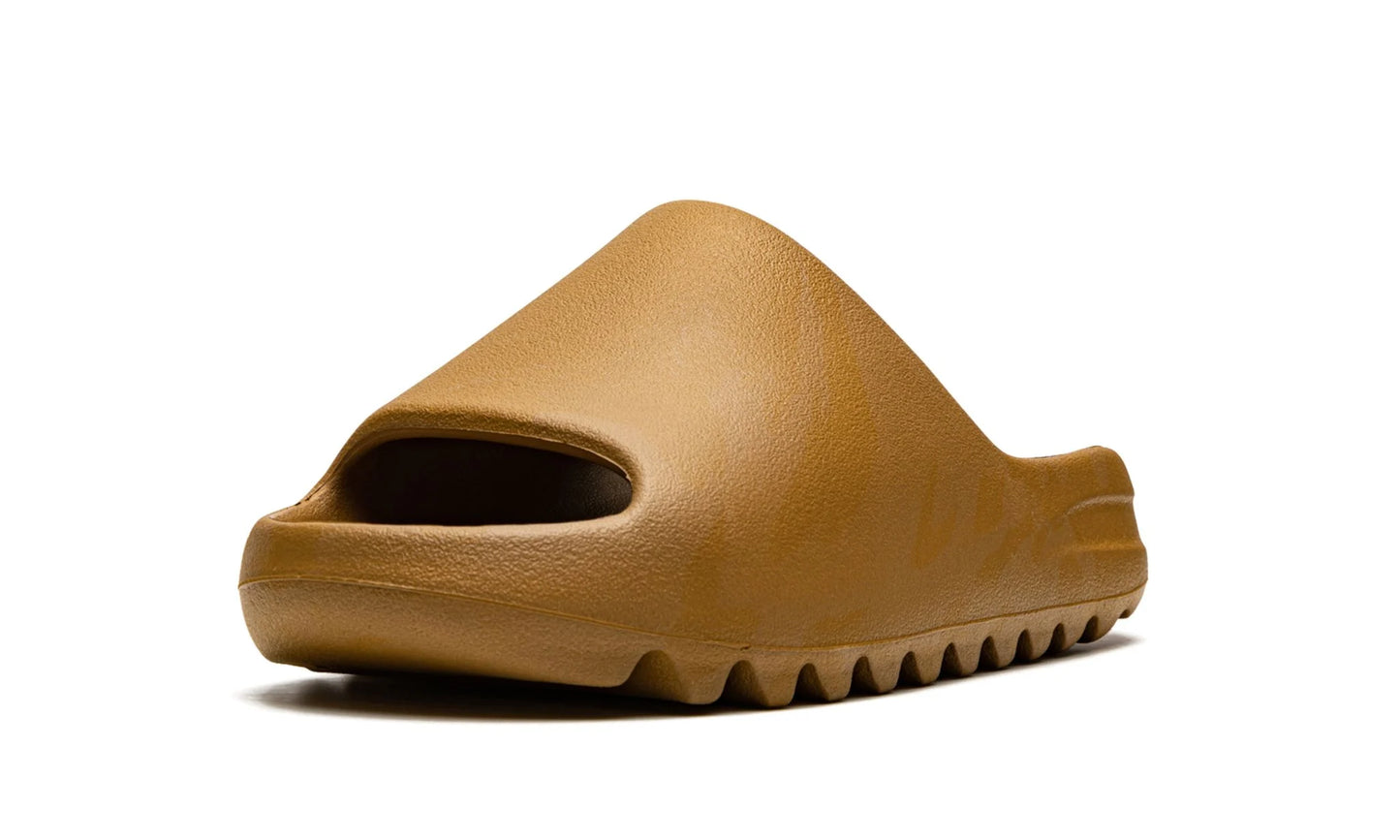 Adidas Yeezy Slide Ochre Single Shoe Front View