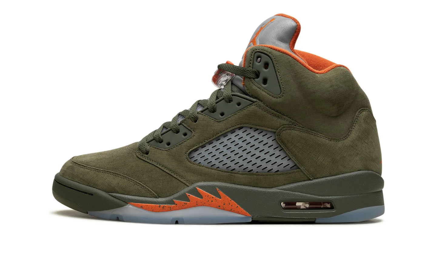 Jordan 5 Olive Side View