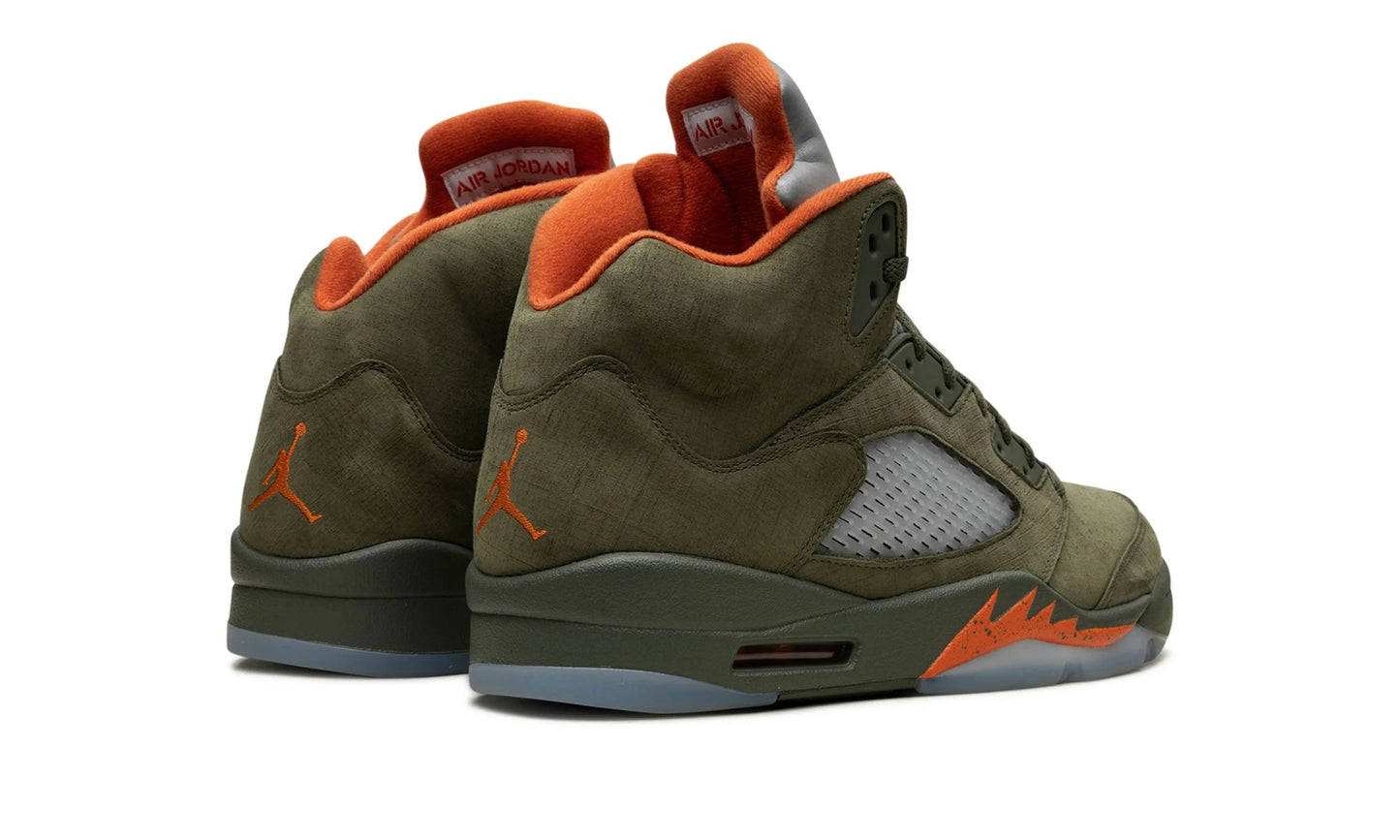 Jordan 5 Olive Back View