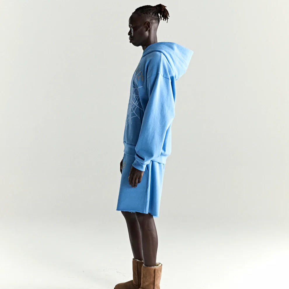 Sp5der Dusty Blue OG Web V2 Hoodie