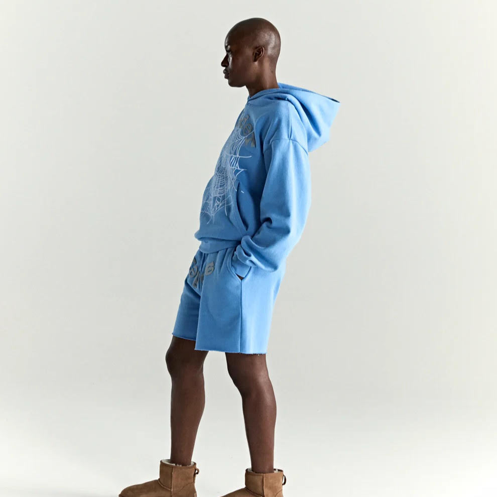Sp5der Dusty Blue OG Web V2 Hoodie