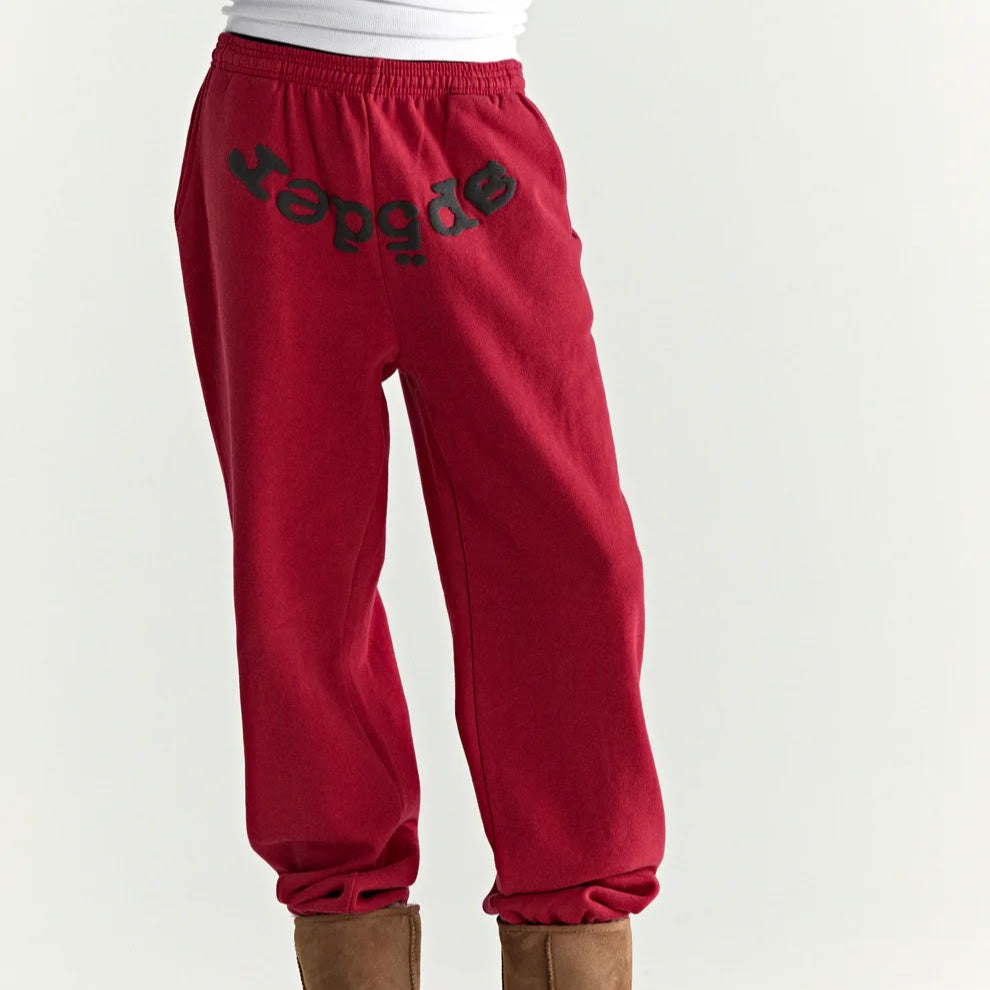 Sp5der Red Black OG Web V2 Sweatpants