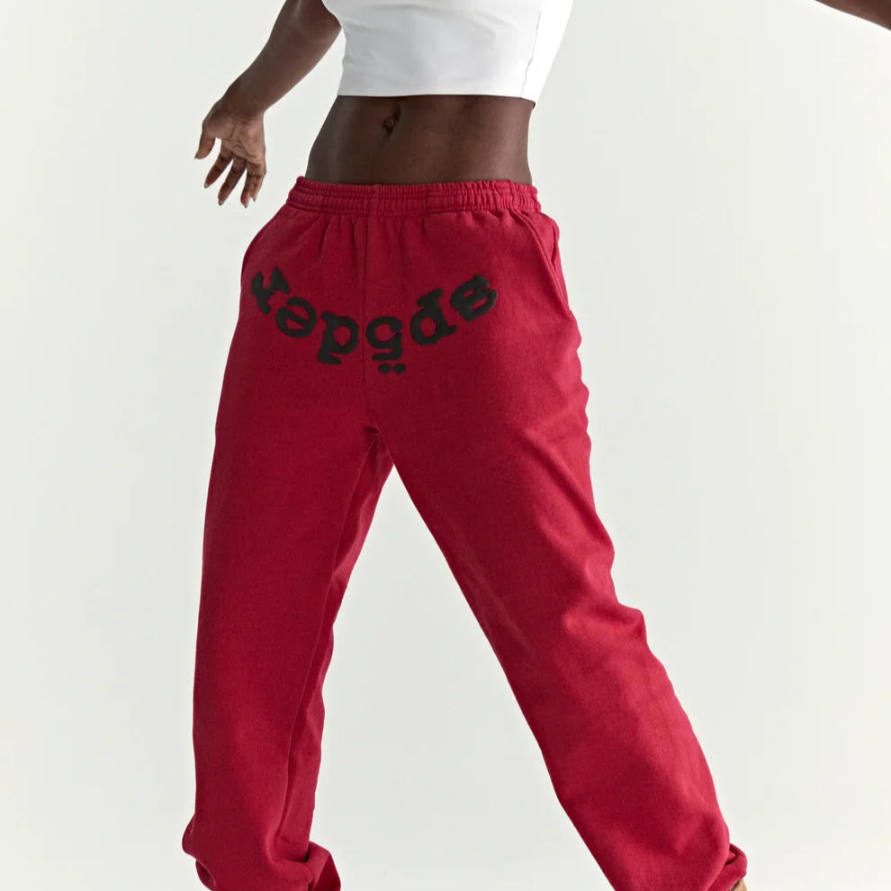 Sp5der Red Black OG Web V2 Sweatpants