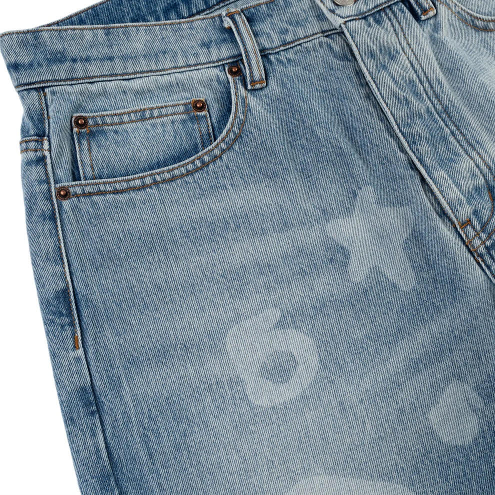 Sp5der Light Blue Wash Beluga Denim