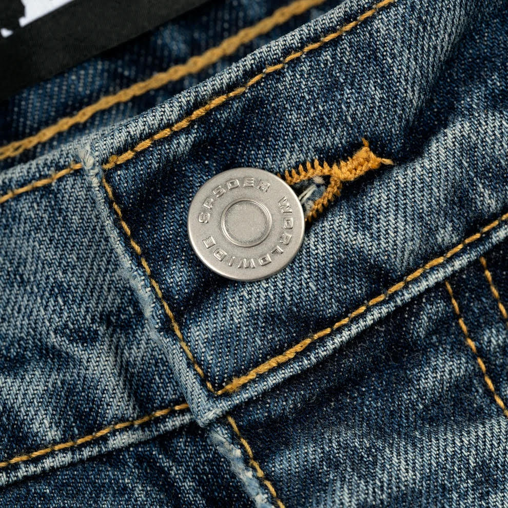 Sp5der Light Blue Wash Denim Work Pant