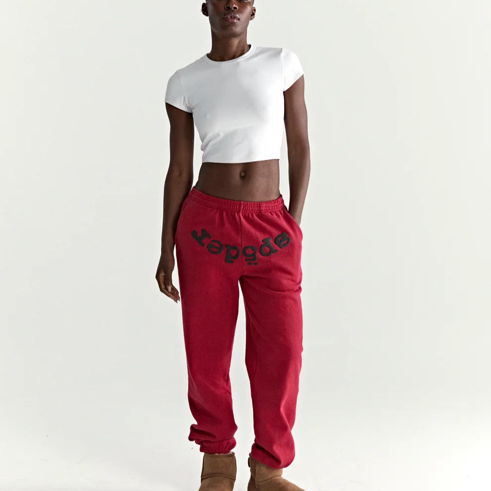 Sp5der Red Black OG Web V2 Sweatpants