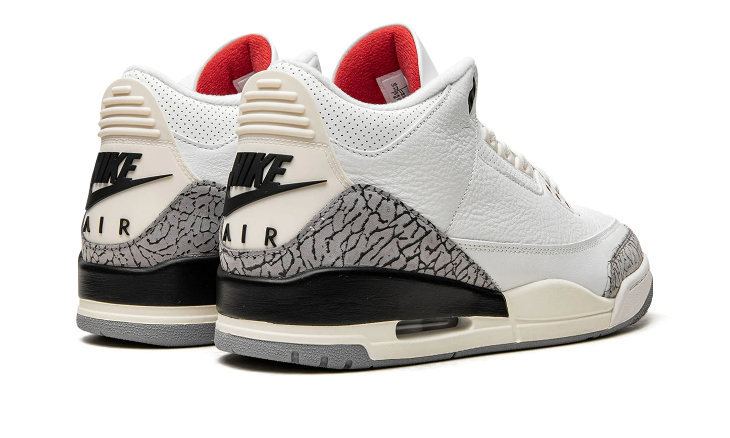 Jordan 3 White Cement Reimagined Back View