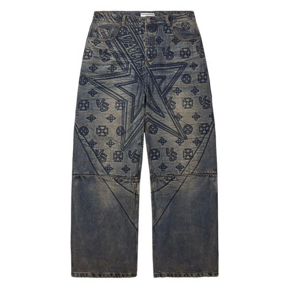 Vale Blue Spade Denim Pants