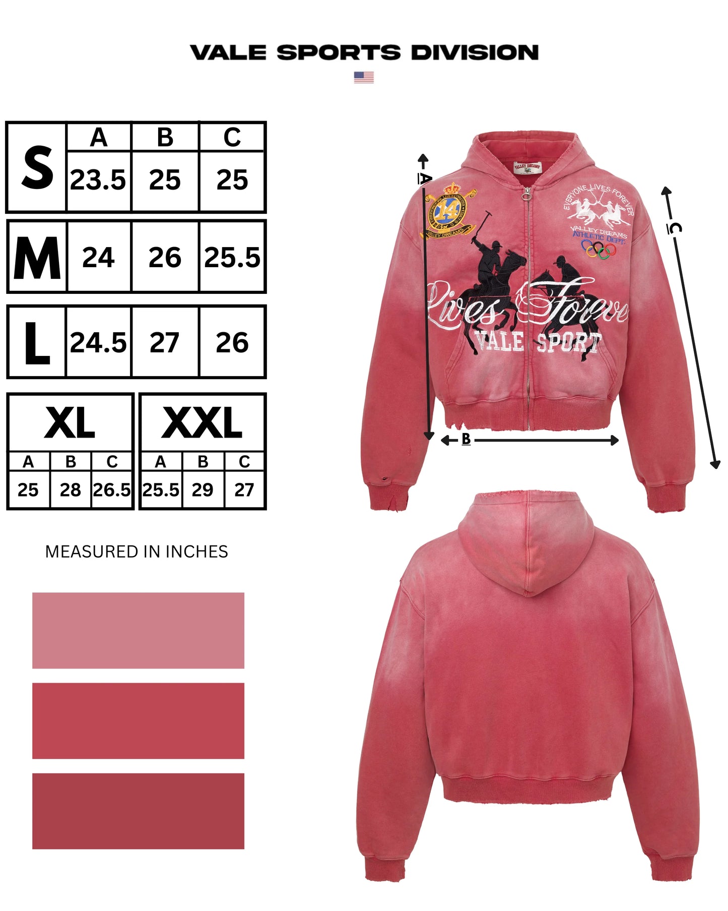 Vale Rockefeller Zip Hoodie