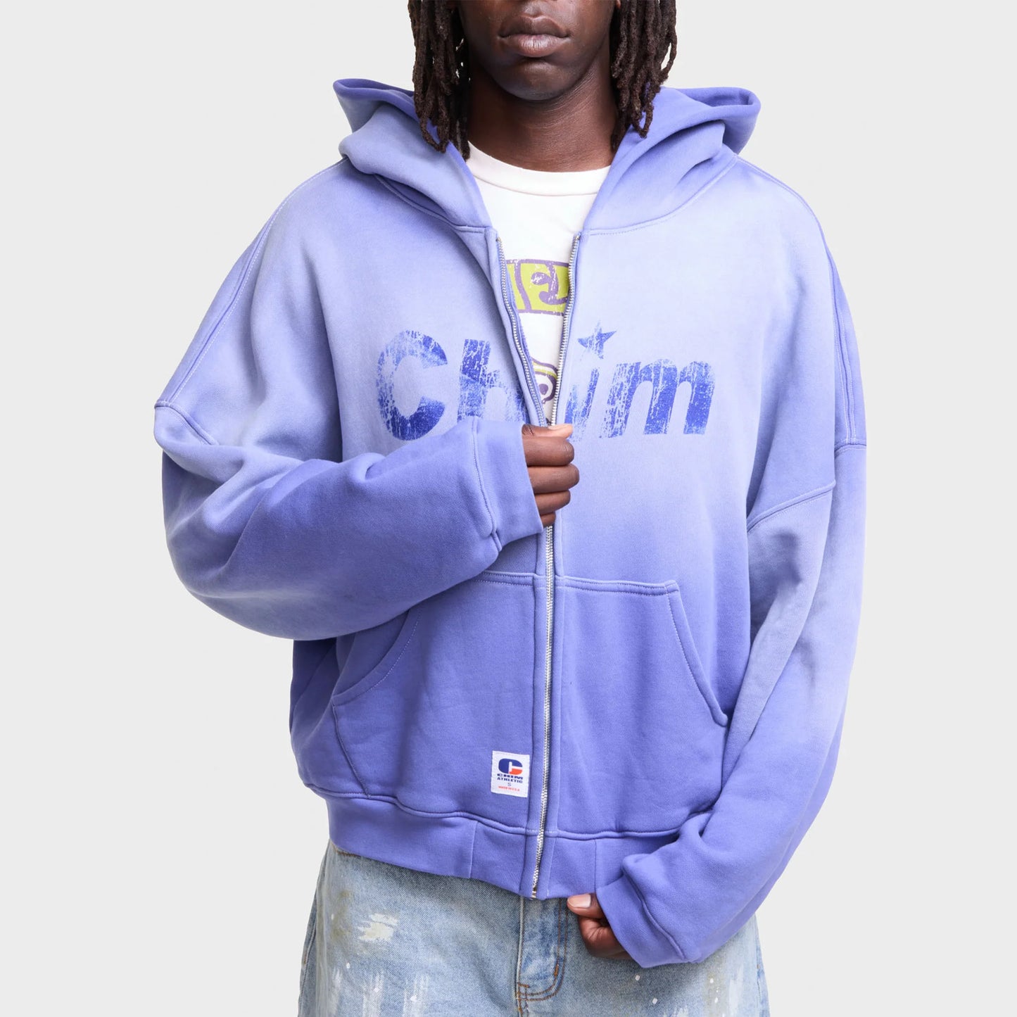 HMDD Malibu Purple Beach Zip Hoodie