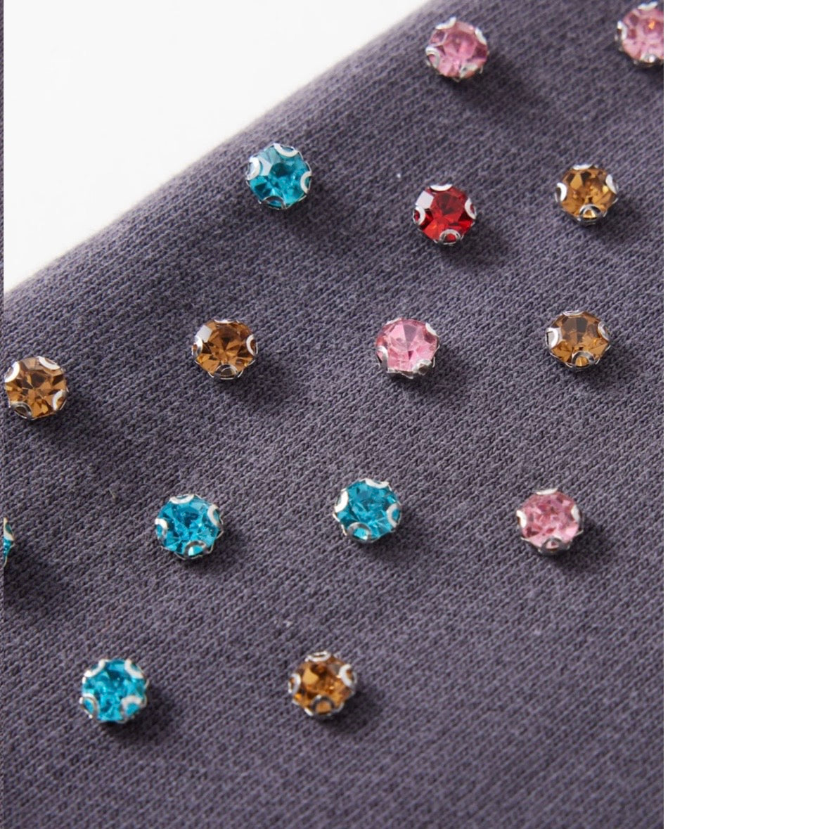 AZVA Vintage Black Crystal Cactus Zip Hoodie