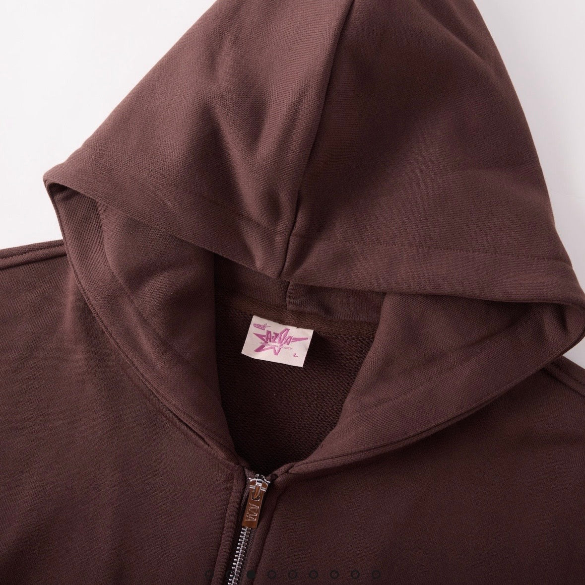 AZVA Brown Crystal Cactus Zip Hoodie