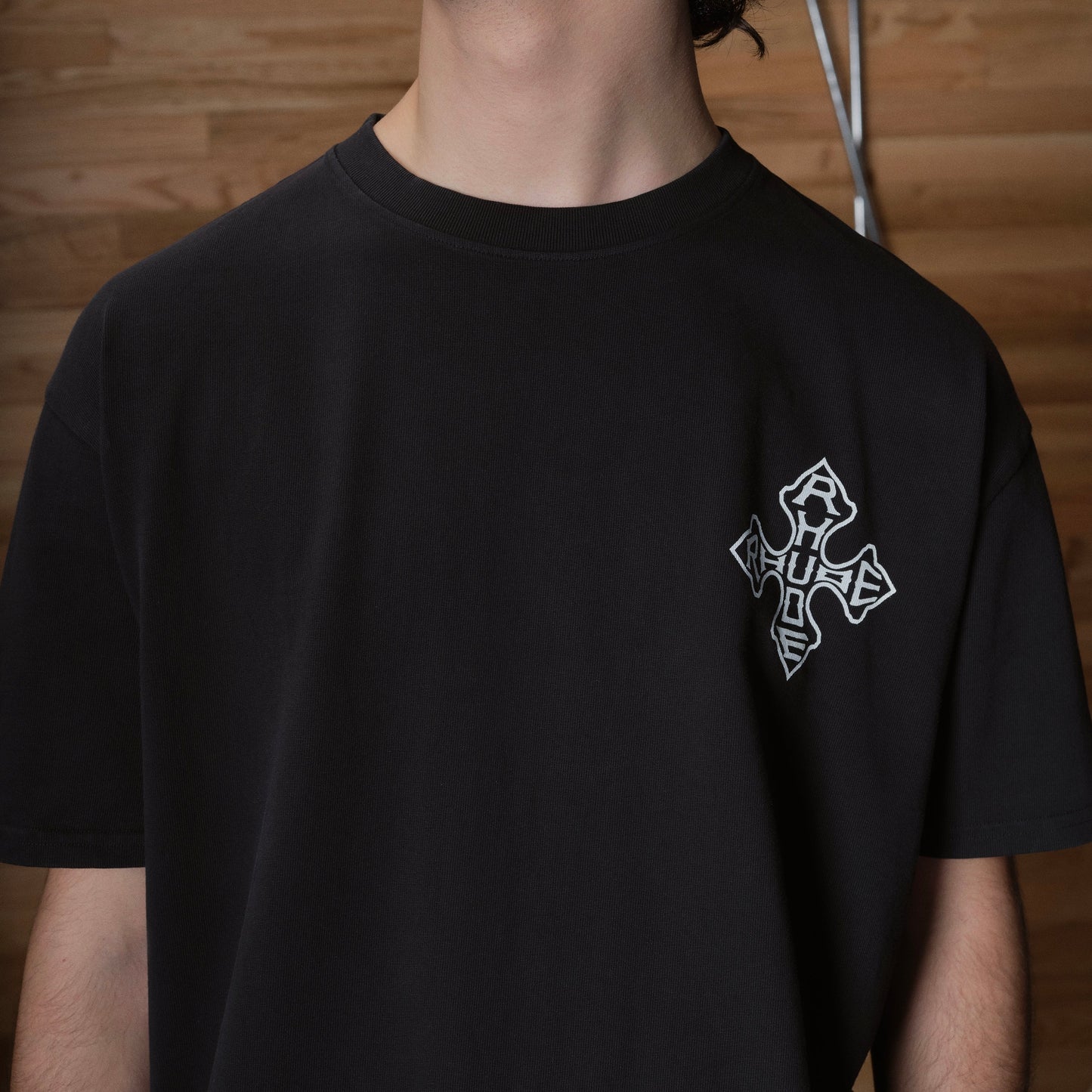 Rhude Vintage Black Cross T-Shirt