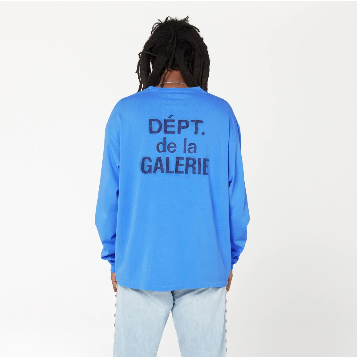 Gallery Dept Blue French Pocket Long Sleeve On Body Back 2