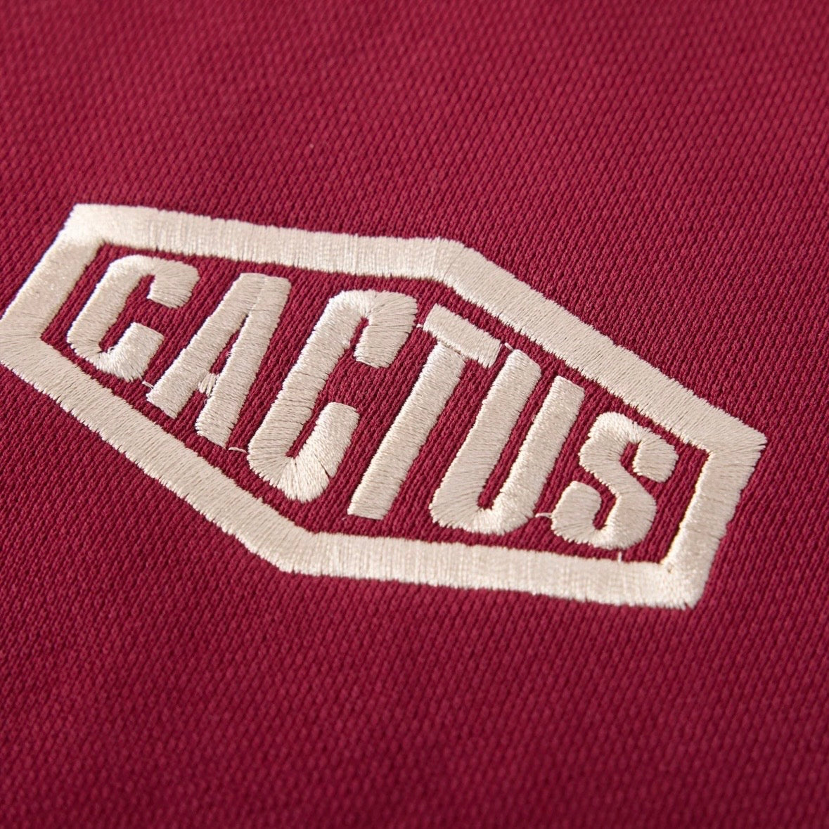 AZVA Maroon Crystal Cactus Zip Hoodie