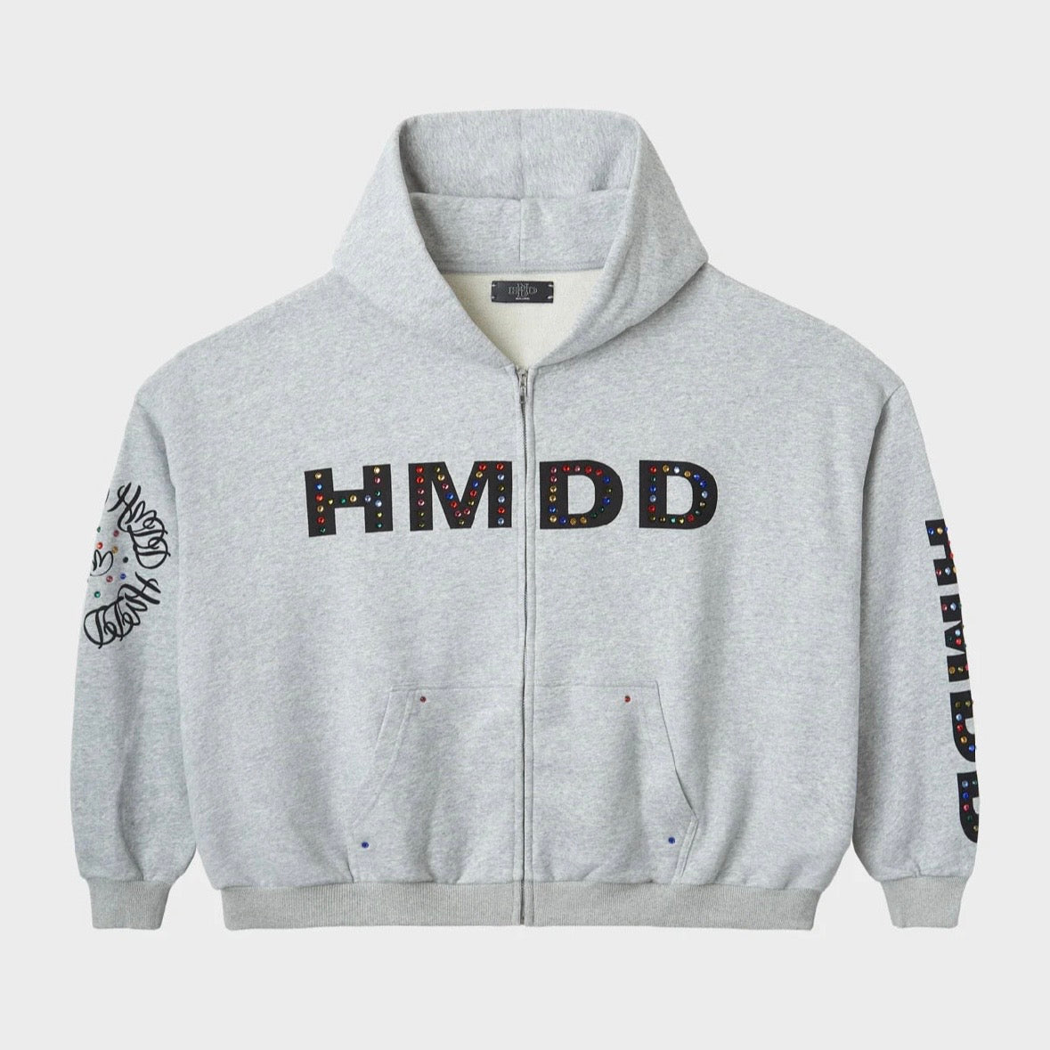 HMDD Grey Chimestone Zip Hoodie