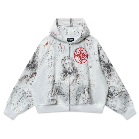 We Are Righteous Fear No Evil Zip Hoodie