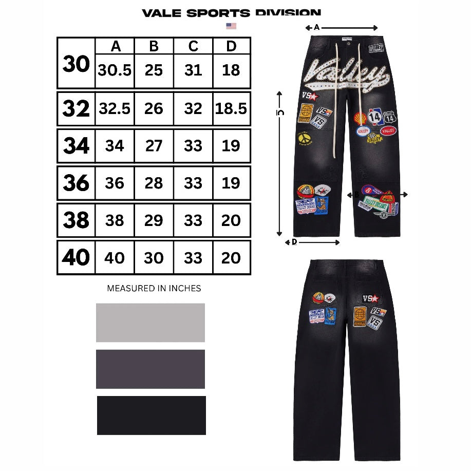 Vale Black 1980s Painters Pants
