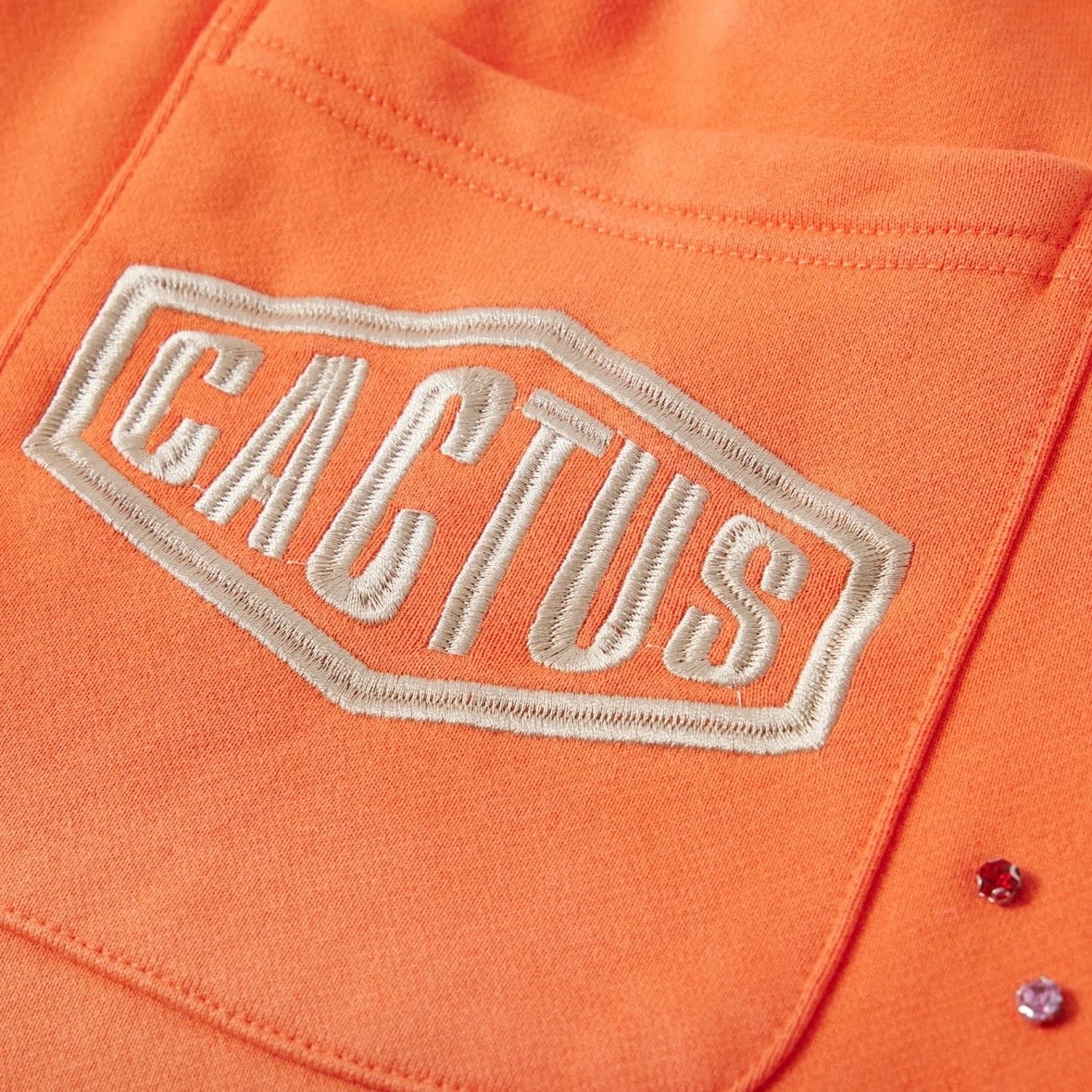 AZVA Orange Crystal Cactus Sweatpants